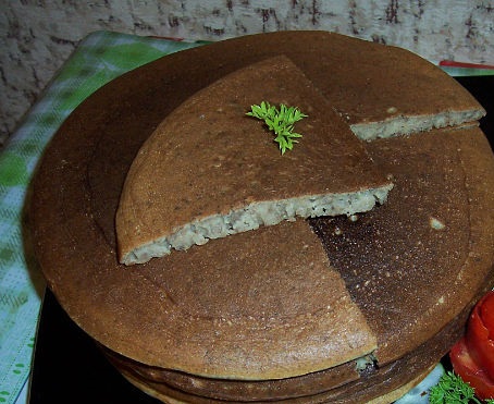 Рецепт. Блинчики с печенью (отварной)
