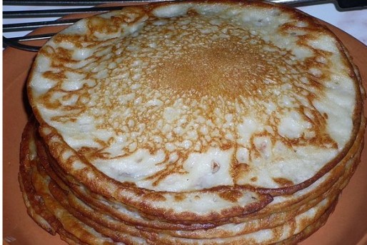 Рецепт. Блины скороспелые на кефире