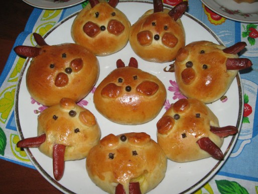 Рецепт. Пасхальный заяц с капустой