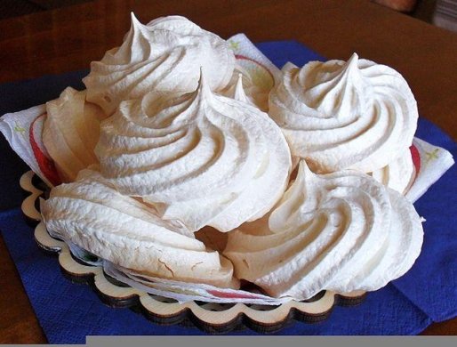 Рецепт. Безе из белков (бизе)