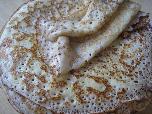 Рецепт. Блины тонкие (классический рецепт)