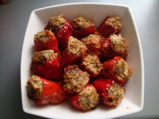 Рецепт. Фаршированный перец с мясом и рисом