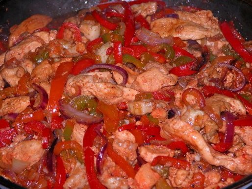 Рецепт. Курица по китайски с овощами