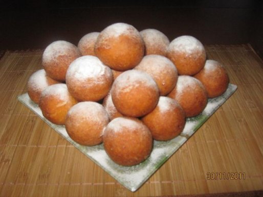Рецепт. Творожные пончики
