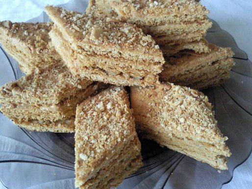 Рецепт. Торт со сгущенкой песочный