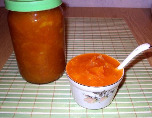 Рецепт. Варенье из тыквы и лимона