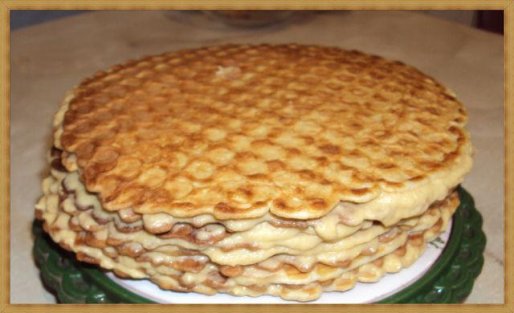 Рецепт. Вафли в вафельнице песочные