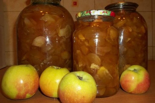 Рецепт. Яблочное варенье дольками. Варенье из яблок