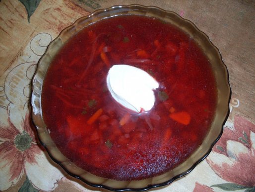 Рецепт. Борщ с фасолью