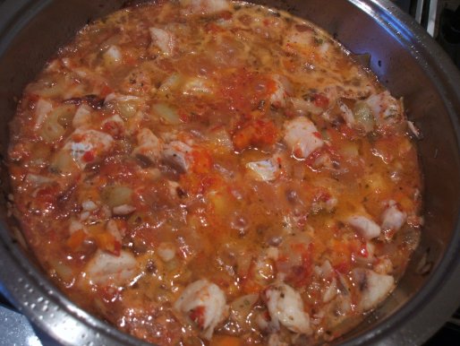Рецепт. Рыба с овощами