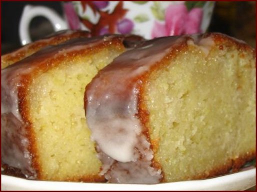 Рецепт. Лимонный кекс с коньяком и сиропом