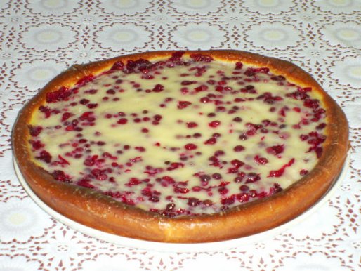 Рецепт. Пирог с ягодами смородины