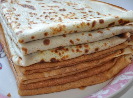Рецепт. Постные блины на воде