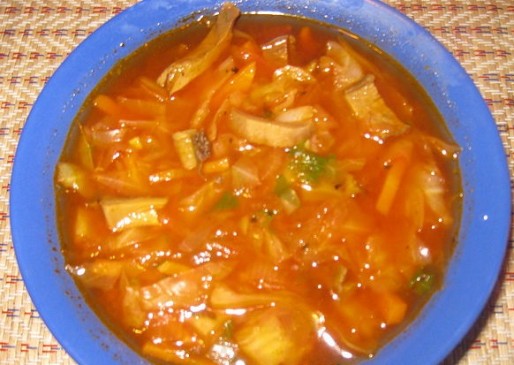 Рецепт. Борщ с грибами постный