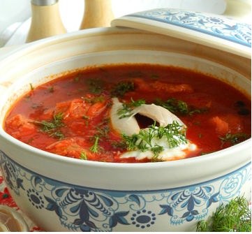 Рецепт. Борщ с галушками
