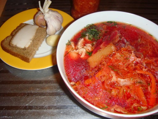 Рецепт. Борщ с квашеной капустой