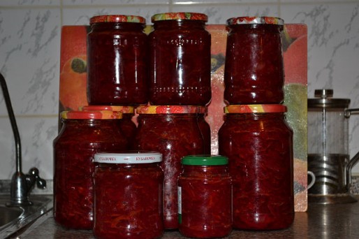 Рецепт. Заправка для борща на зиму с капустой