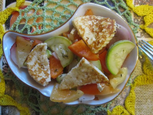Рецепт. Горячий салат