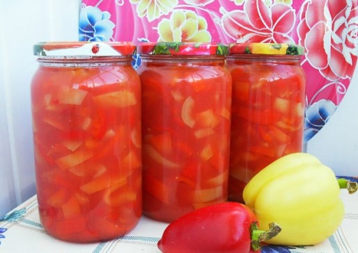 Рецепт. Салат из перца на зиму "Лечо"