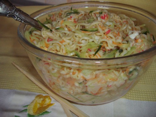 Рецепт. Салат из мивины