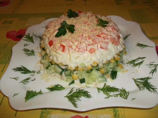 Рецепт. Салат на скорую руку
