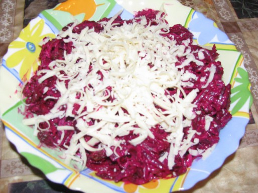 Рецепт. Салат из свеклы