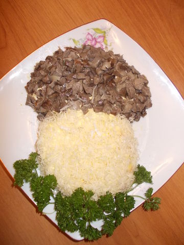 Рецепт. Салат с грибами