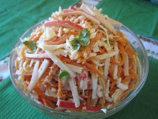 Рецепт. Салат с корейской морковкой
