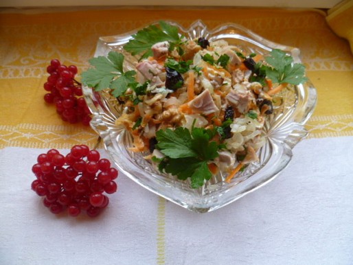 Рецепт. Салат с курицей