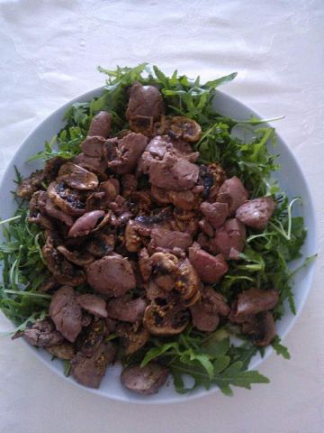 Рецепт. Салат с рукколой