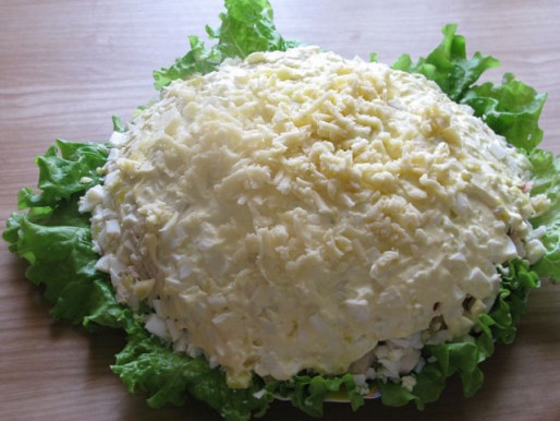 Рецепт. Салат с яблоками