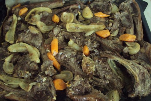 Рецепт. Баранина в духовке запеченная
