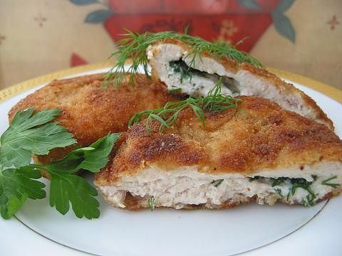Рецепт. Куриное филе с брынзой