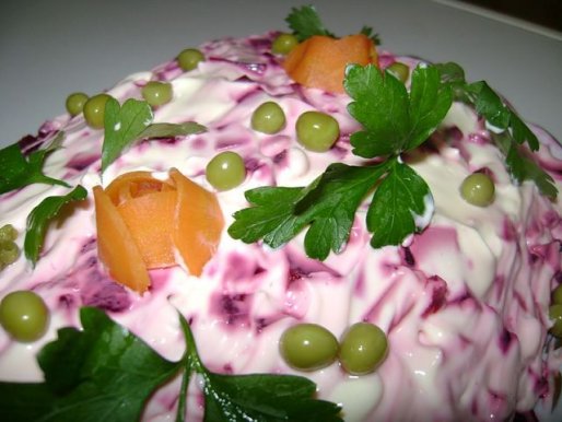 Рецепт. Салат из свеклы и моркови