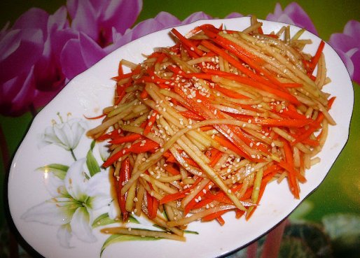 Рецепт. Капуста по-корейски (кольраби)