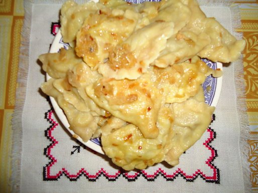 Рецепт. Вареники с капустой домашние