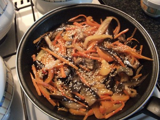 Рецепт. Баклажаны по-корейски