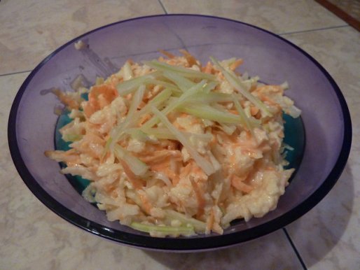 Рецепт. Салат из редьки