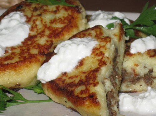 Рецепт. Зразы с мясом (картофельные пирожки)