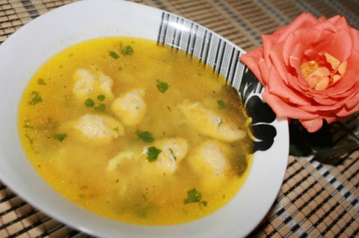 Рецепт. Суп с галушками