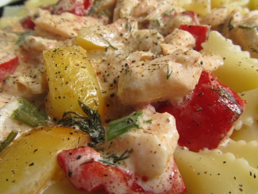 Рецепт. Паста с морепродуктами и овощами