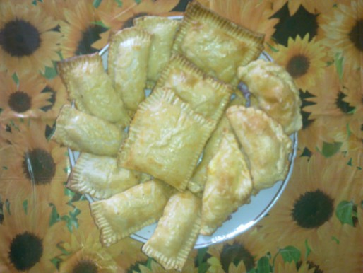 Рецепт. Слойки с творогом и лимоном
