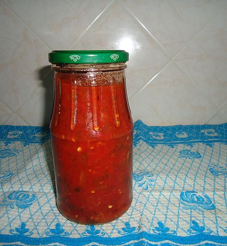 Рецепт. Аджика на зиму варёная (сладкая)