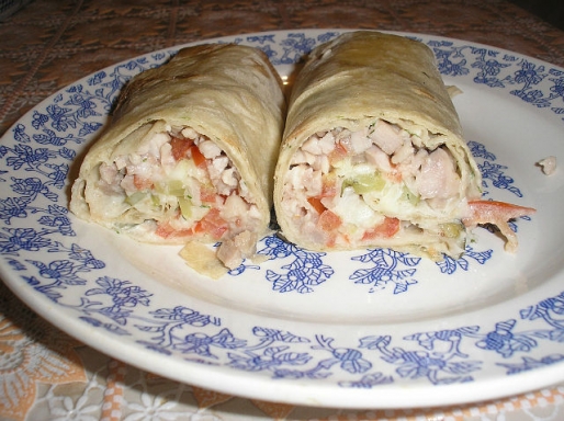 Рецепт. Шаурма из лаваша с курицей