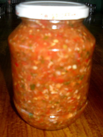 Рецепт. Аджика грузинская острая (без варки)