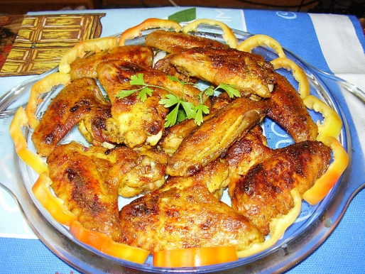 Рецепт. Куриные крылышки в духовке