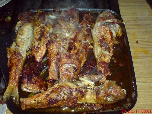 Рецепт. Барабулька жареная с плавленым сырком
