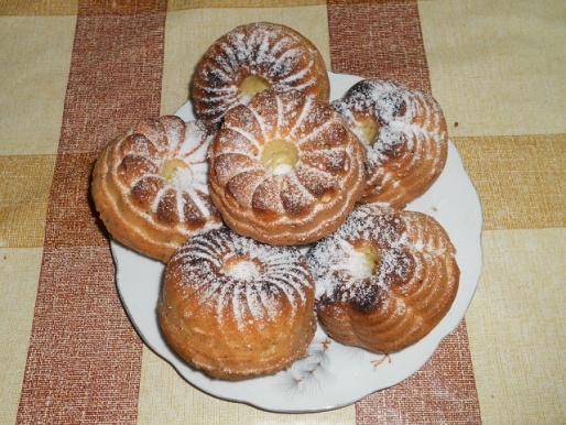 Рецепт. Лимонные маффины на маргарине