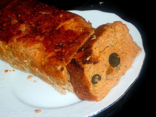 Рецепт. Мясное суфле с маслинами в духовке
