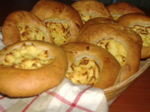 Рецепт. Шаньги с картошкой из дрожжевого теста
